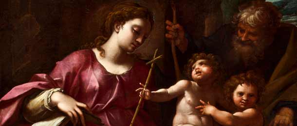 POMARANCIO (C. RONCALLI detto il) Sacra Famiglia con San Giovannino, Reggio Emilia, Collezione Privata Brighi-Nanni POMARANCIO (C. RONCALLI detto il) Sacra Famiglia con San Giovannino, Reggio Emilia, Collezione Privata Brighi-Nanni