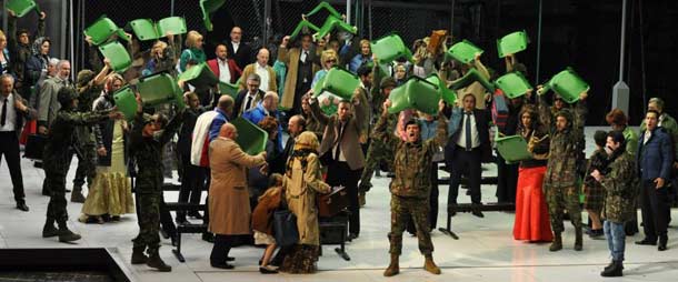 Una scena del Macbeth di Verdi alla Pergola di Firenze