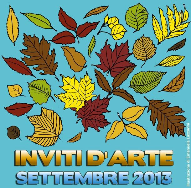 Copertina di Emanuela Lazzarini Inviti d'arte settembre 2013
