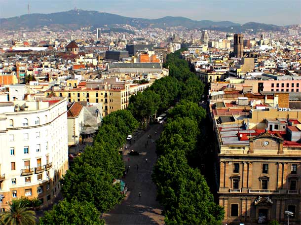 La Rambla di Barcellona La Rambla di Barcellona