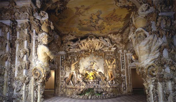 Veduta della Grotta, in un cortile interno di Palazzo Corsini