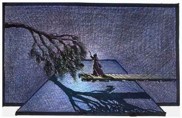 Massimo Checchetto, "Africaine" - bozzetto scenico Atto V  Massimo Checchetto, "Africaine" - bozzetto scenico Atto V