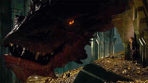 Una scena del film "Lo Hobbit: La Desolazione di Smaug"