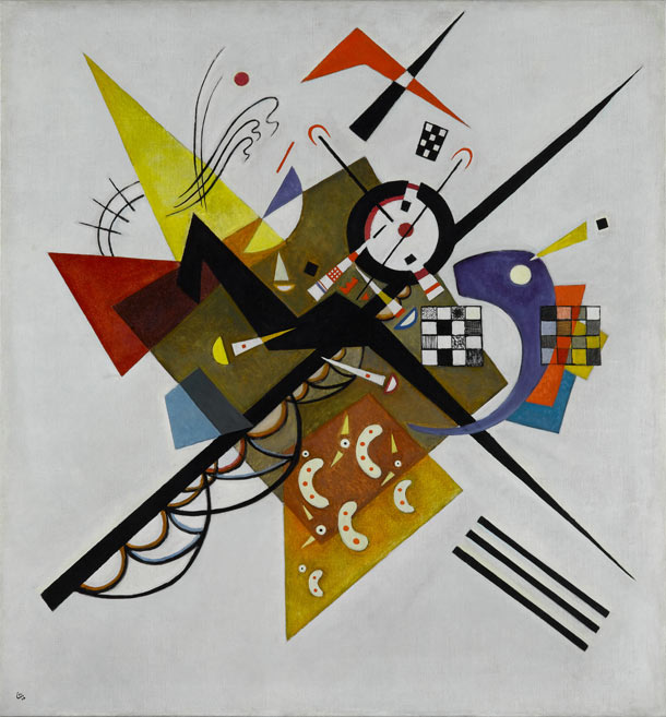 Vassily Kandinsky Auf Weiss II (Su bianco II) 1923 Olio su tela, cm 105 x 98 Donazione Nina Kandinsky, 1976 Georges Meguerditchian ‐ Centre Pompidou, MNAM‐CCI © Centre Pompidou, MNAM‐CCI / Georges Meguerditchian / Dist. RMN‐GP © Vassily Kandinsky by SIAE 2013 Vassily Kandinsky Auf Weiss II (Su bianco II) 1923 Olio su tela, cm 105 x 98 Donazione Nina Kandinsky, 1976 Georges Meguerditchian ‐ Centre Pompidou, MNAM‐CCI © Centre Pompidou, MNAM‐CCI / Georges Meguerditchian / Dist. RMN‐GP © Vassily Kandinsky by SIAE 2013
