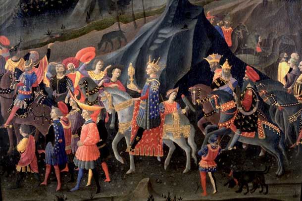 Zanobi Strozzi_Viaggio del mago Baldassarre a cavallo col suo seguito