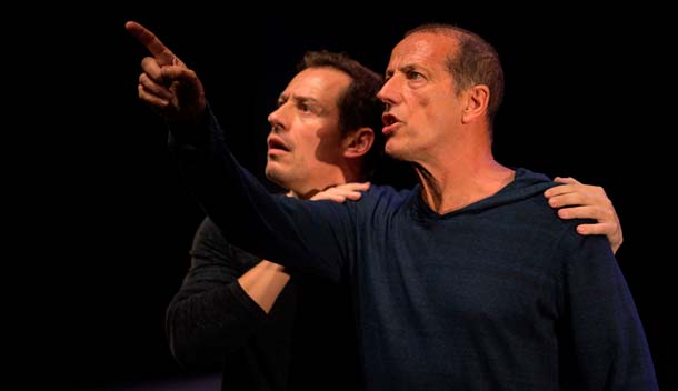 Giocando con Orlando, Accorsi e Baliani - foto Alessandro Moggi