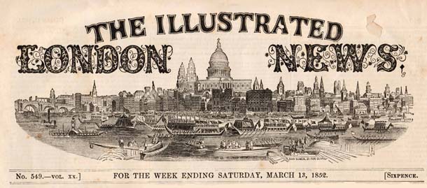 Frontespizio dell’Illustrated London News . Collezione privata: Ilde Marino Frontespizio dell’Illustrated London News . Collezione privata: Ilde Marino