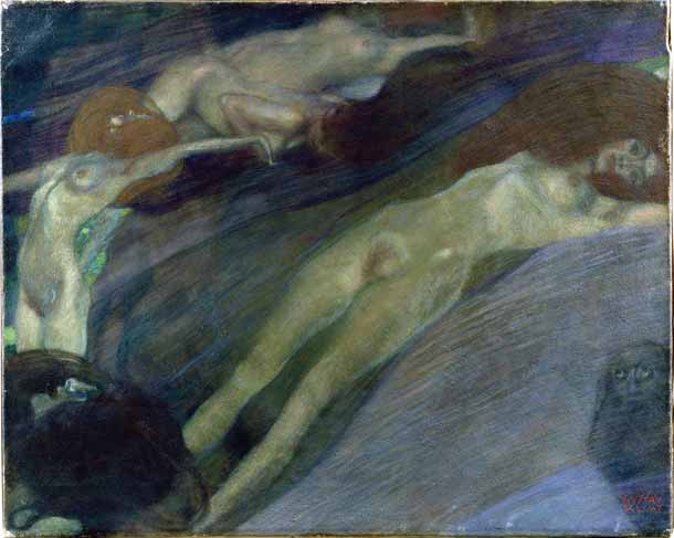 Gustav Klimt Acqua in movimento 1898 Olio su tela, cm 52 x 65 Collezione privata (courtesy Galerie St. Etienne, New York) Gustav Klimt Acqua in movimento 1898 Olio su tela, cm 52 x 65 Collezione privata (courtesy Galerie St. Etienne, New York)