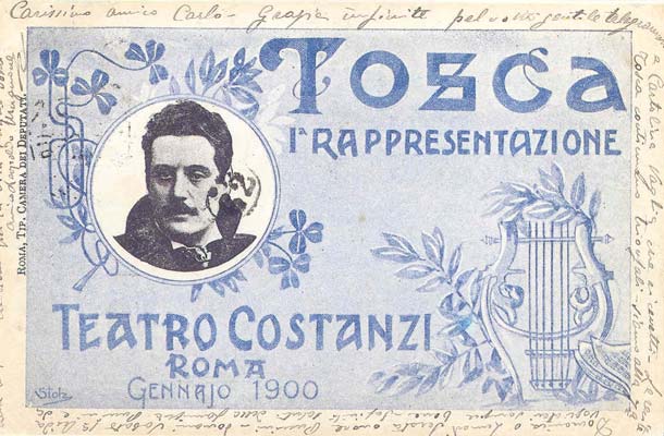 Cartolina ricordo Prima Tosca