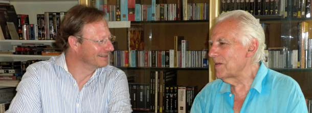 Paolo Carlini con Giorgio Gaslini Paolo Carlini con Giorgio Gaslini