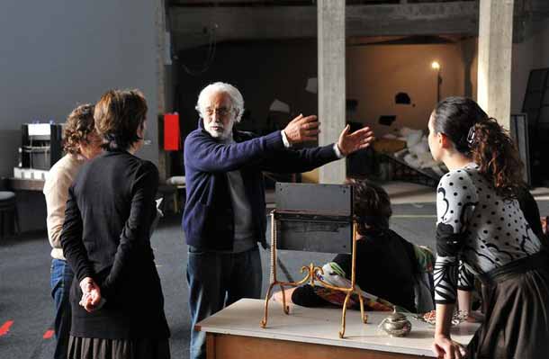 Prove di scena di Falstaff con Luca Ronconi © Carlo Cofano