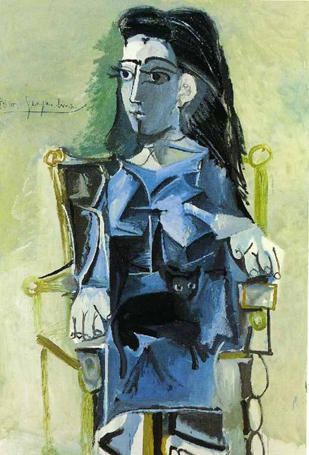 Pablo Picasso “Jacqueline sentada con su gato” Pablo Picasso “Jacqueline sentada con su gato”