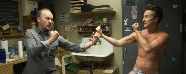 Una scena del film Birdman