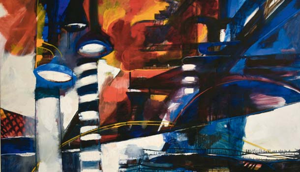 Fernando Farulli  (Firenze 1923-1997) Piombino, spazio per un’autobiografia 1964 olio su tela Firenze, Galleria d'arte moderna di Palazzo Pitti Fernando Farulli  (Firenze 1923-1997) Piombino, spazio per un’autobiografia 1964 olio su tela Firenze, Galleria d'arte moderna di Palazzo Pitti