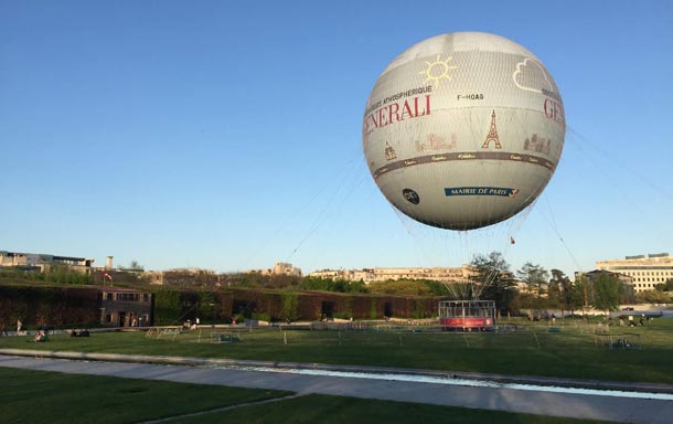 Mongolfiera al Parco André Citröen di Parigi © Nicolas Derigny