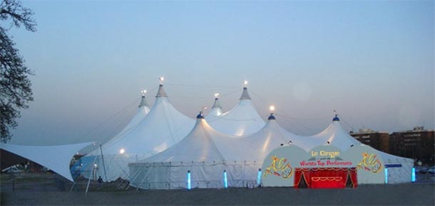 Il tendone di Le Cirque