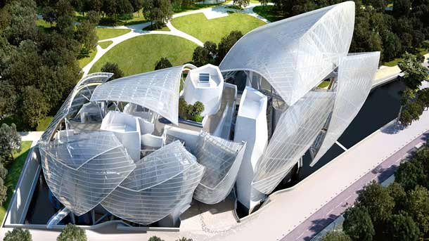 Fondation Louis Vuitton Building in Paris by Frank Gehry